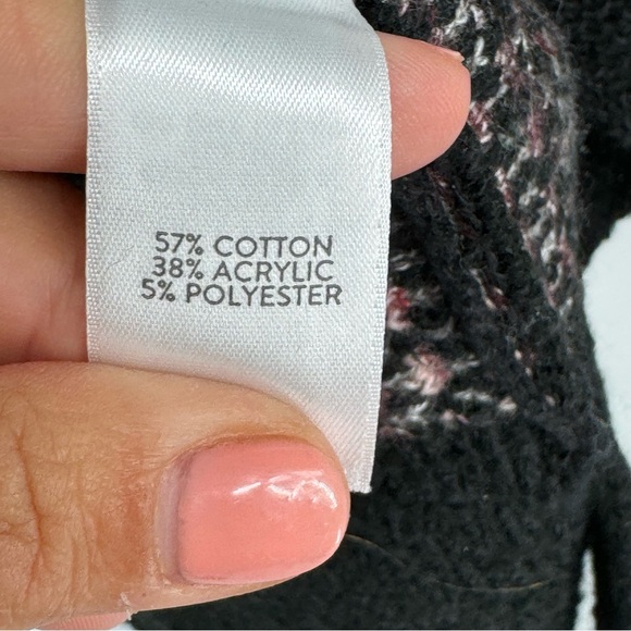 J Jill Pure Jill Cowlneck Knit Sweater Multicolor Petite Oversized M/L NWOT - Picture 6 of 6